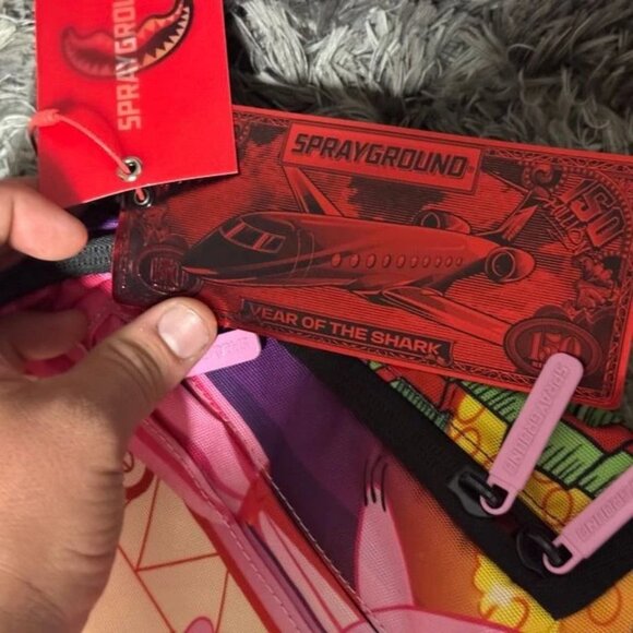 Sprayground Pink Panther Money Stash Limited Edition Adjustable Strap Backpack - Picture 4 of 8